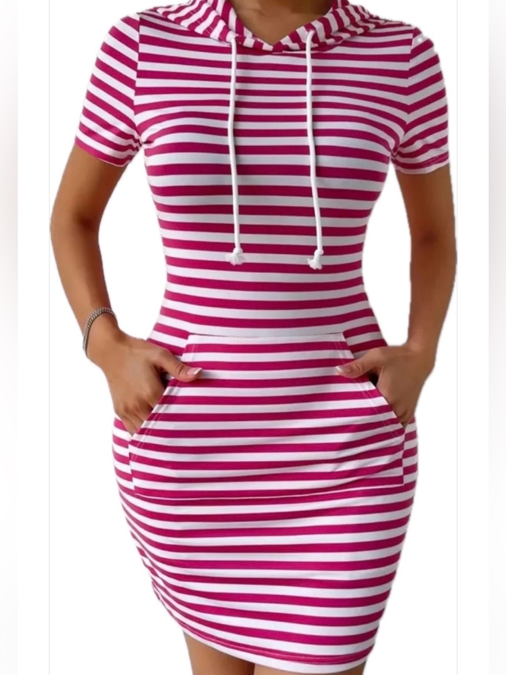 Hooded T-shirt Dress
